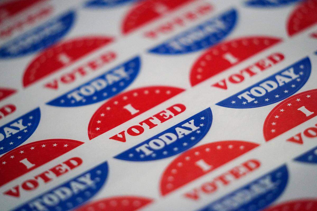 “I voted” stickers are typically given to people who cast their ballots on Election Day.