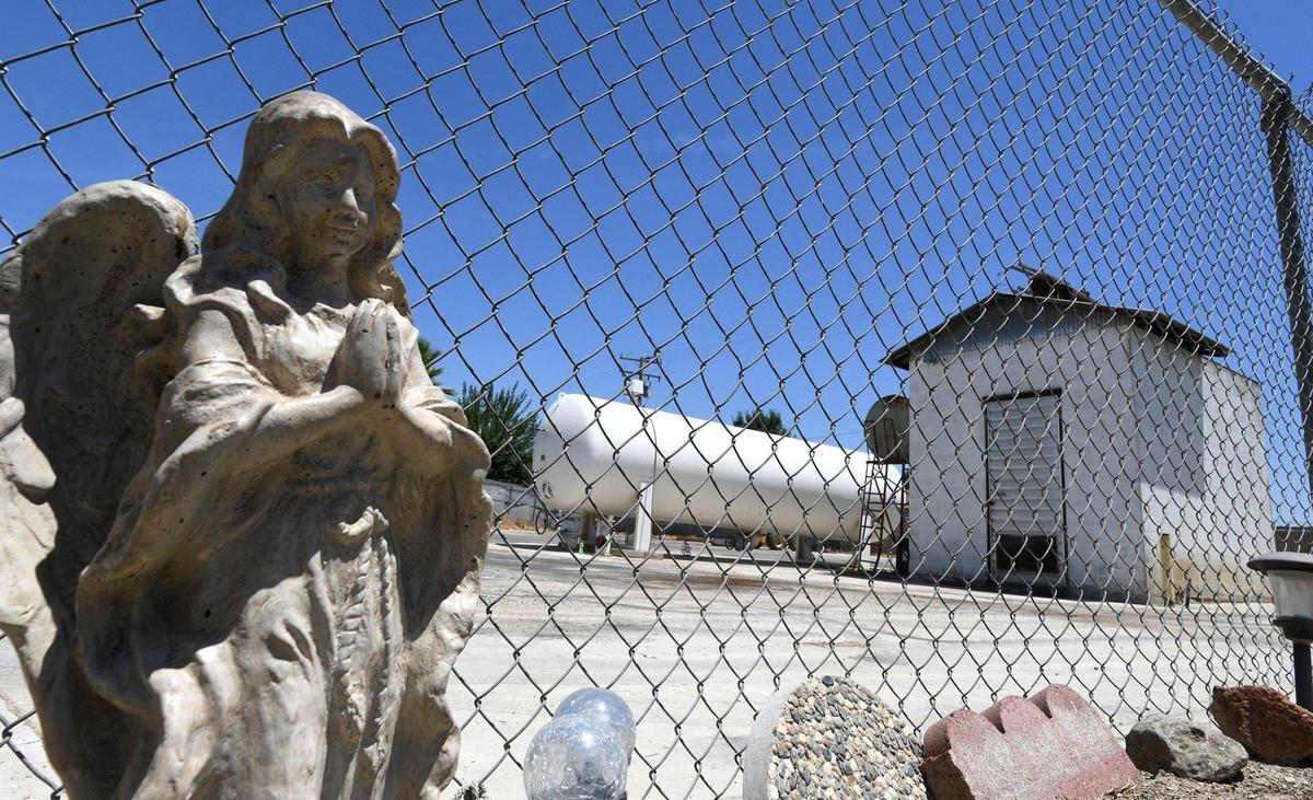 Nestled in a residential neighborhood in Earlimart is a troubled well on Mary Ann Avenue. A neighbor placed the angel.