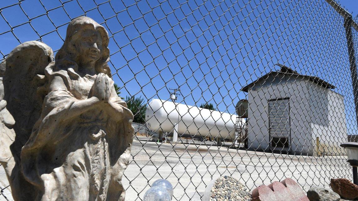 Nestled in a residential neighborhood in Earlimart is a troubled well on Mary Ann Avenue. A neighbor placed the angel.