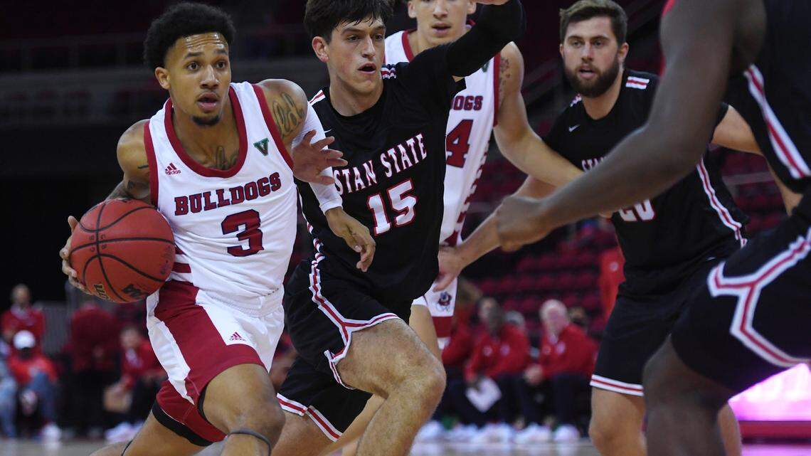 Fresno State point guard Isaiah Hill, seen in action earlier this season, led the Bulldogs to a 70-63 victory over Pepperdine on Monday at the Southern California Challenge. Hill scored a team-high 19 points, going 11 of 16 at the foul line. Hill also had four rebounds, three assists and three steals.