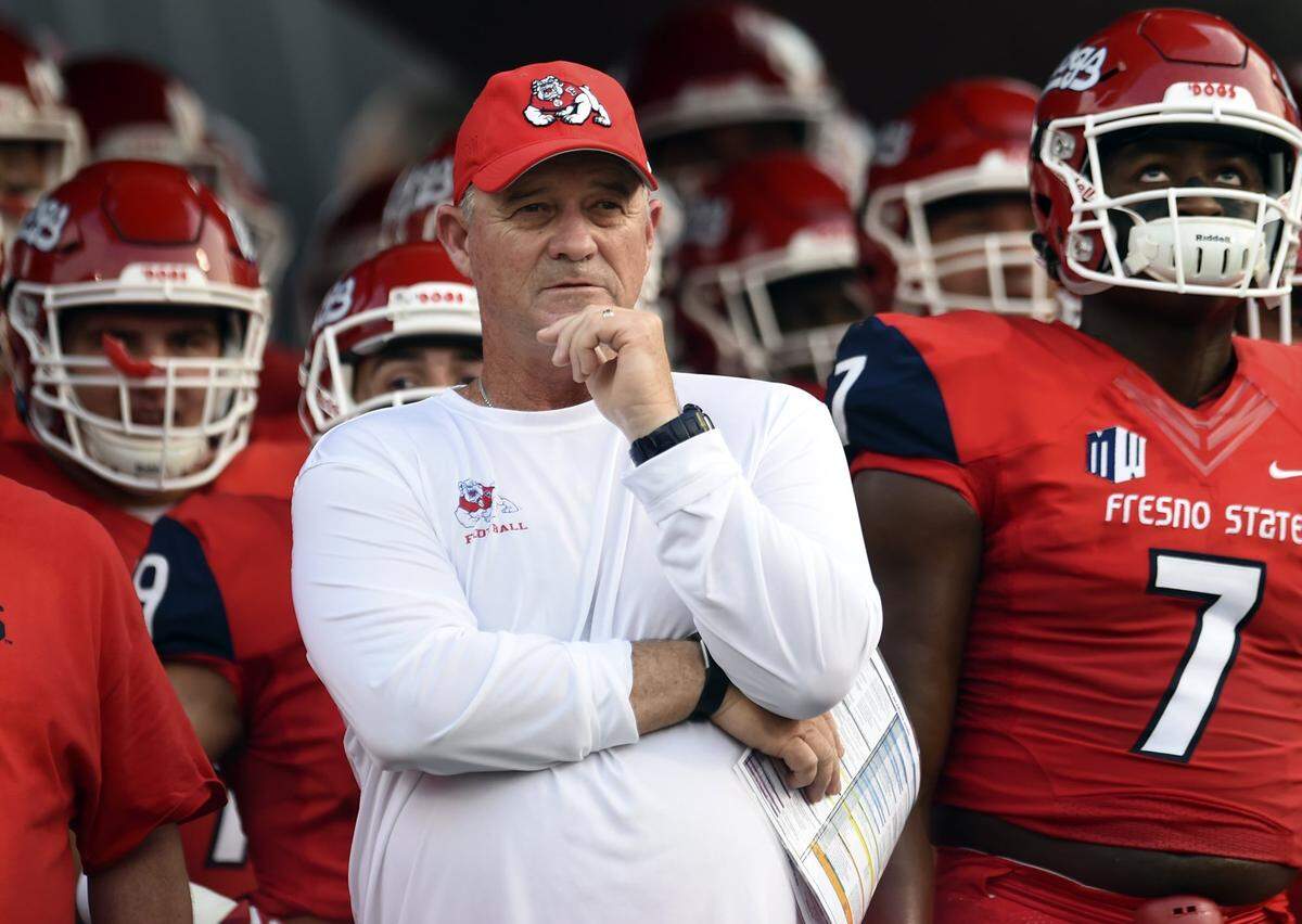Former Fresno State coach Jeff Tedford has a 108-71 career record, including 26-14 and one Mountain West Conference championship at his alma mater.