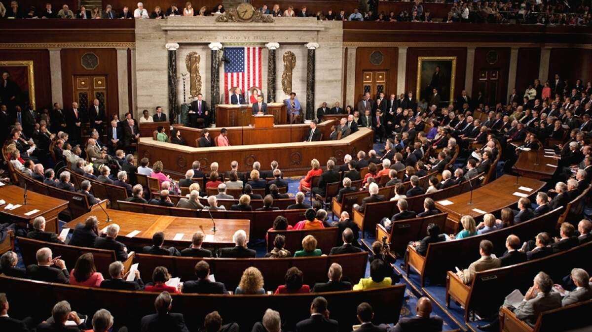 A full House of Representatives on Capitol Hill. The federal government has gained authority over the last decades, says Naomi Bick of Fresno State, as federalism has grown with grants being given to states.