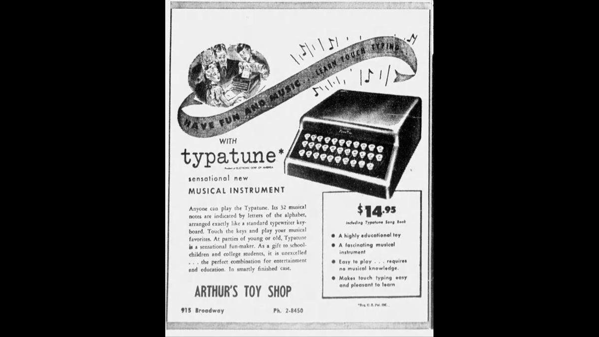 This advertisement from Arthur’s Toys ran in The Fresno Bee in 1946.