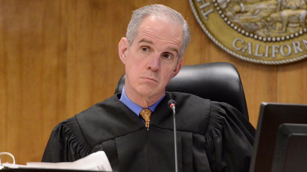 Fresno County Superior Court Judge Jonathan Conklin, in a file photo from the 2020 murder trial of Kori Ali Muhammad, called an immediate recess Monday, Jan. 23, 2023 after an emotional outburst in the murder trial of Jerel Stanfield. Later the judge denied a defense request for a mistrial.
