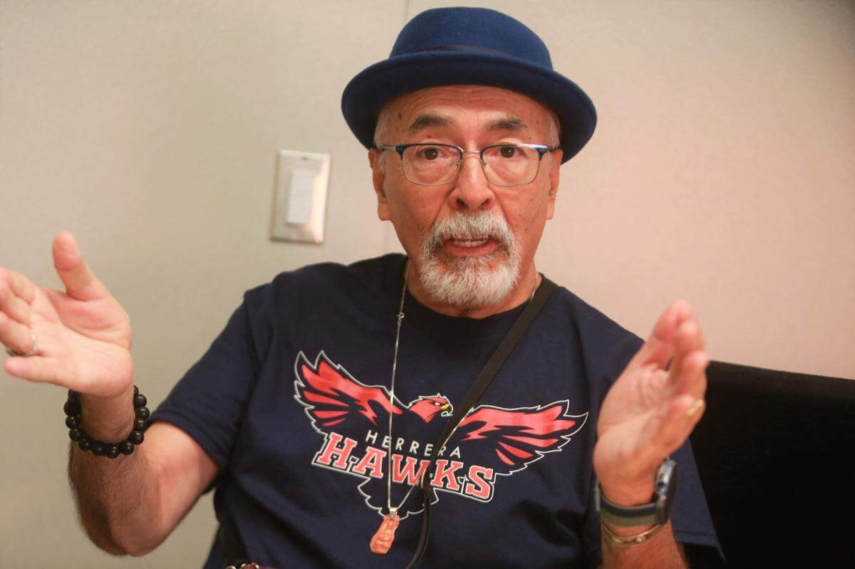 Juan Felipe Herrera addressed Myisha Lea’ea’s fourth-grade class on the first day that Juan Felipe Herrera Elementary School opened its doors, he delivered a five-word “magic message” for the students: “You have a beautiful voice.”