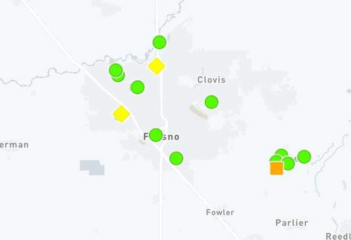 Several power outages were reported in the central San Joaquin Valley early Monday, June 21, 2021.