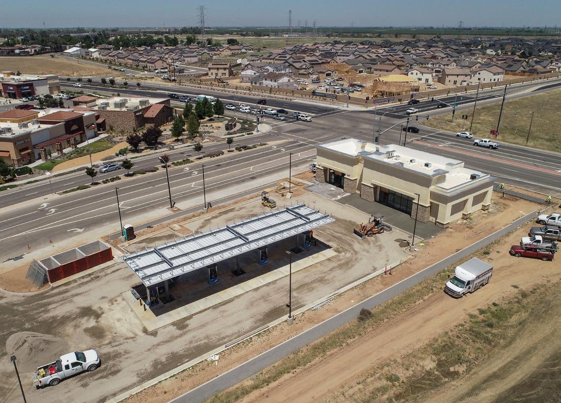 A Valero gas station and convenience store is shown nearing completion at Herndon and Riverside Drive near the Marketplace at El Paseo in northwest Fresno on Thursday, Jun 20, 2019.