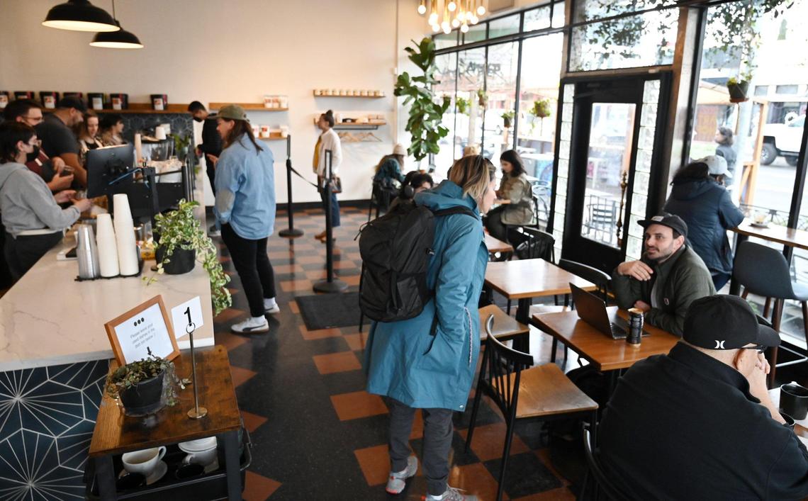 Business is thriving at Component Coffee, formerly The Revue in the Tower District. Photographed Friday, Jan. 13, 2023 in Fresno.