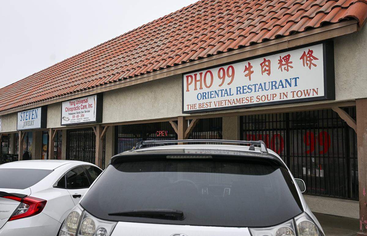 Several pho restaurants occupy the the Mayfair Center at First and McKinley in Fresno including Pho 99.