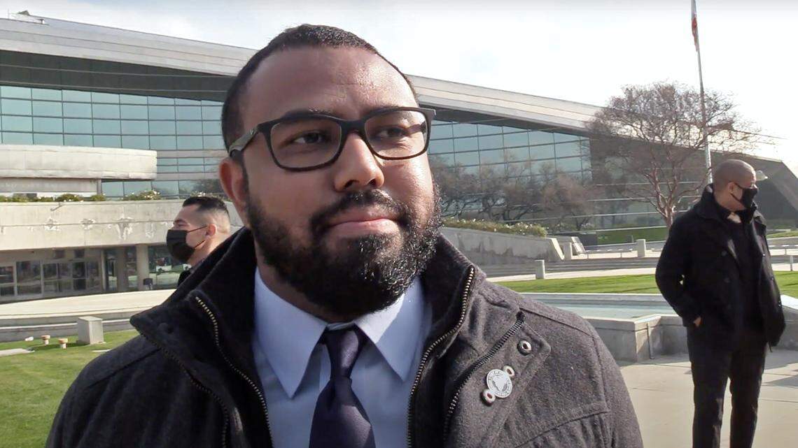 Fresno City Council member Nelson Esparza, seen at the MLK Parade Monday, Jan. 1, 2022 in downtown Fresno.
