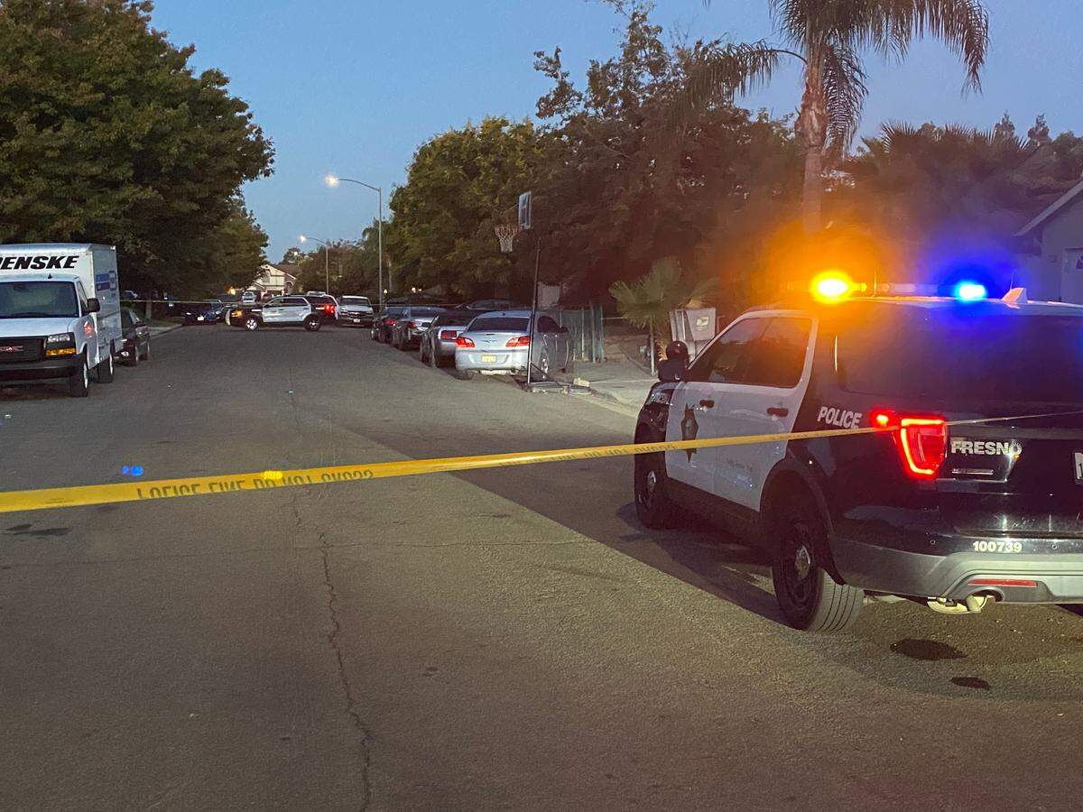 Police were investigating the scene of a suspicious death on Ramona near Barcus avenues in west Fresno on Monday, Oct. 3, 2022.