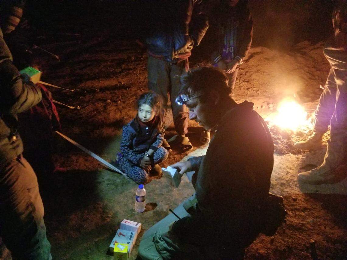 Jason Torlano caring for people in Syria and helping them flee war zones.