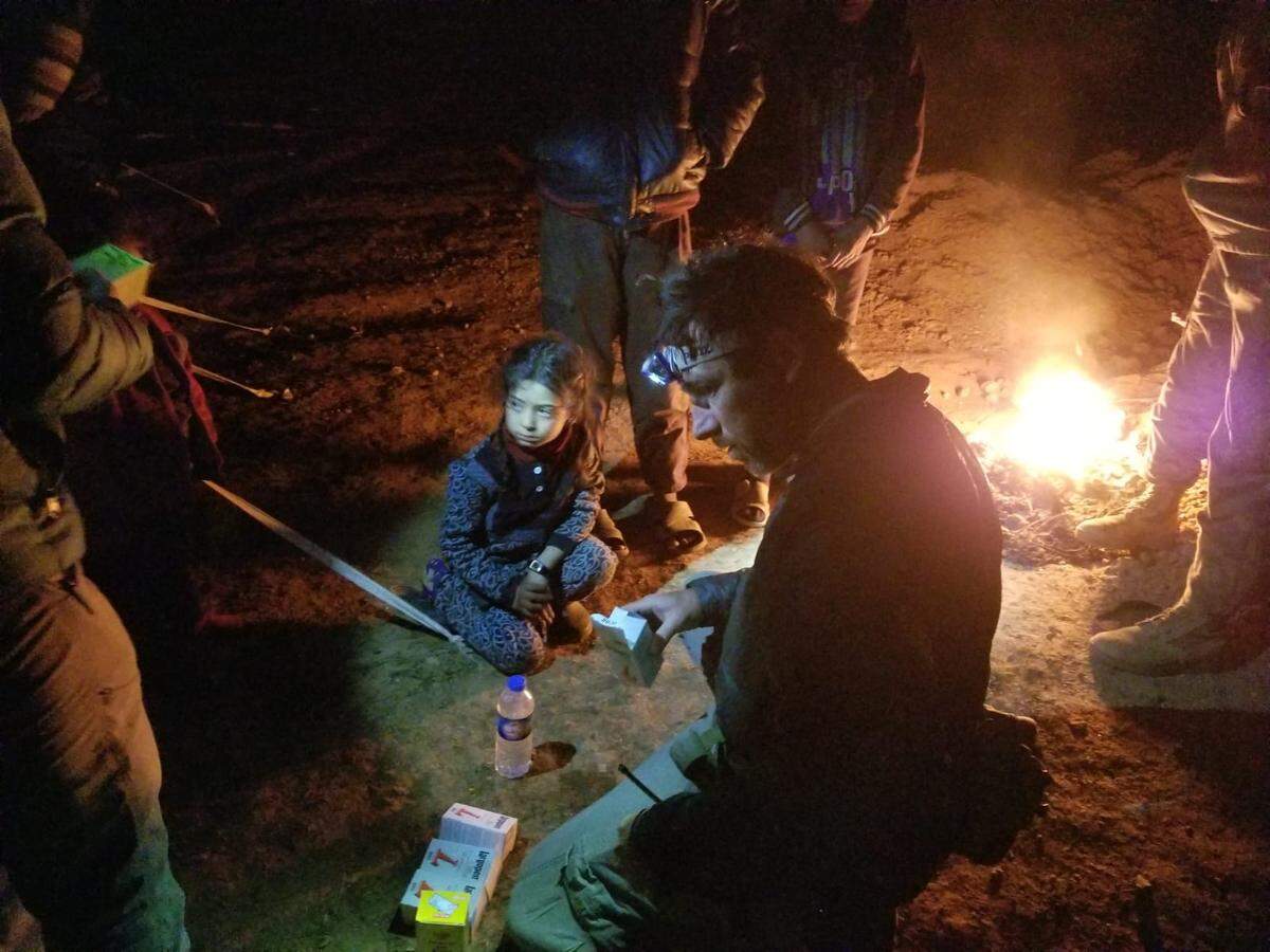 Jason Torlano caring for people in Syria and helping them flee war zones.