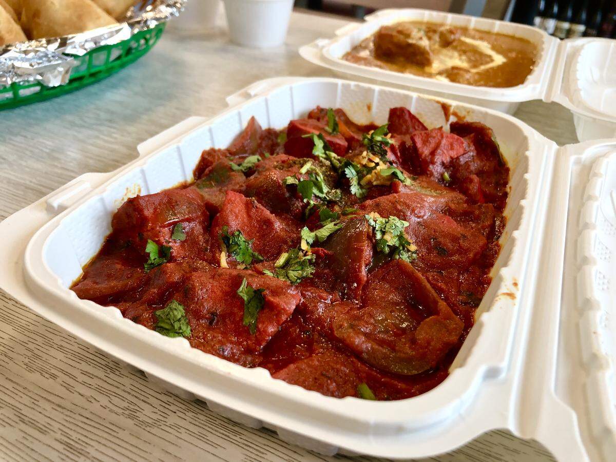 Loma Vista Market at McCall and Highway 180 in Fresno won best gas station food for Punjabi Naan’s Indian classics, like chicken karahi, which is known for a thick, tangy tomato-based gravy along with other ground spices.