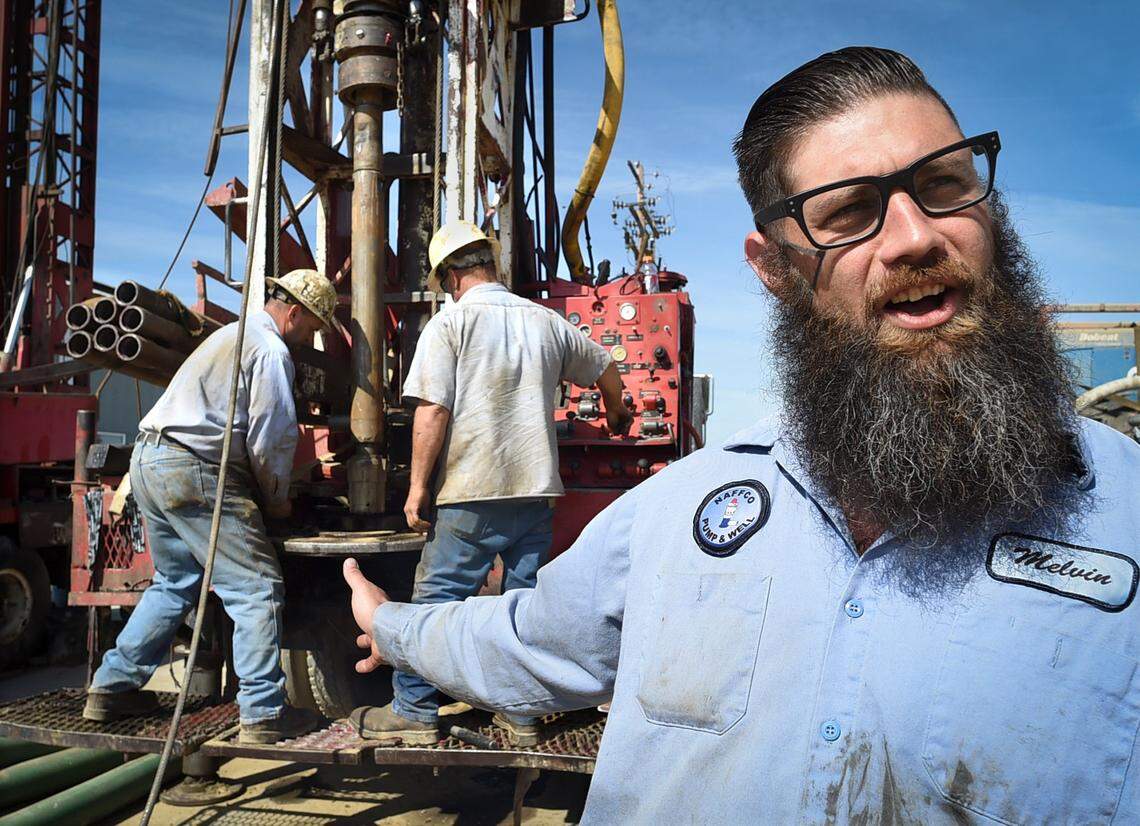 Melvin Smith, who completed the Transition from Jail to Community program at Fresno County Jail, now running his family's well drilling business.