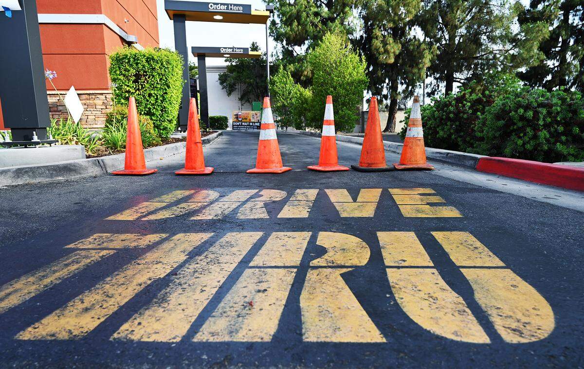 The drive through for the McDonald’s on Academy Ave in Sanger is closed while a sign on the doors indicate it is closed for maintenance on Friday, June 3, 2022. Video on social media has shown a mouse running freely near employees shoes inside the restaurant, as an employee is overheard suggesting an inspection took place earlier that day.
