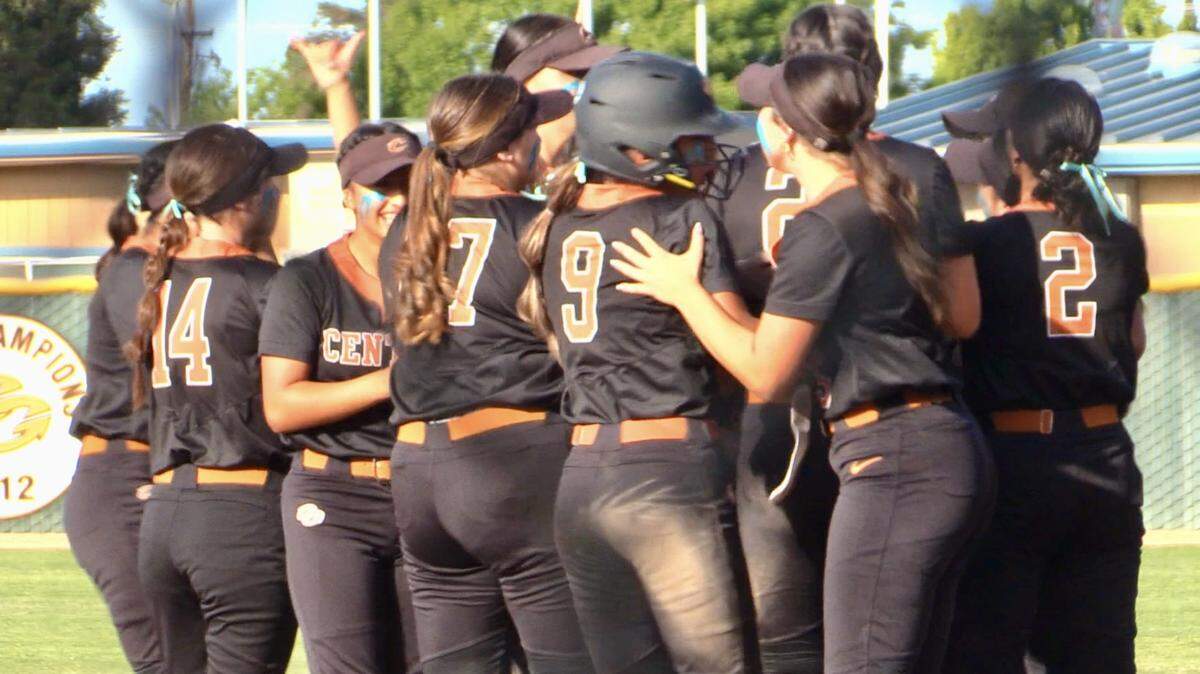 Central High celebrates a 2-1 win over Frontier in a Central Section Division I semifinal game on Wednesday, May 22, 2024.