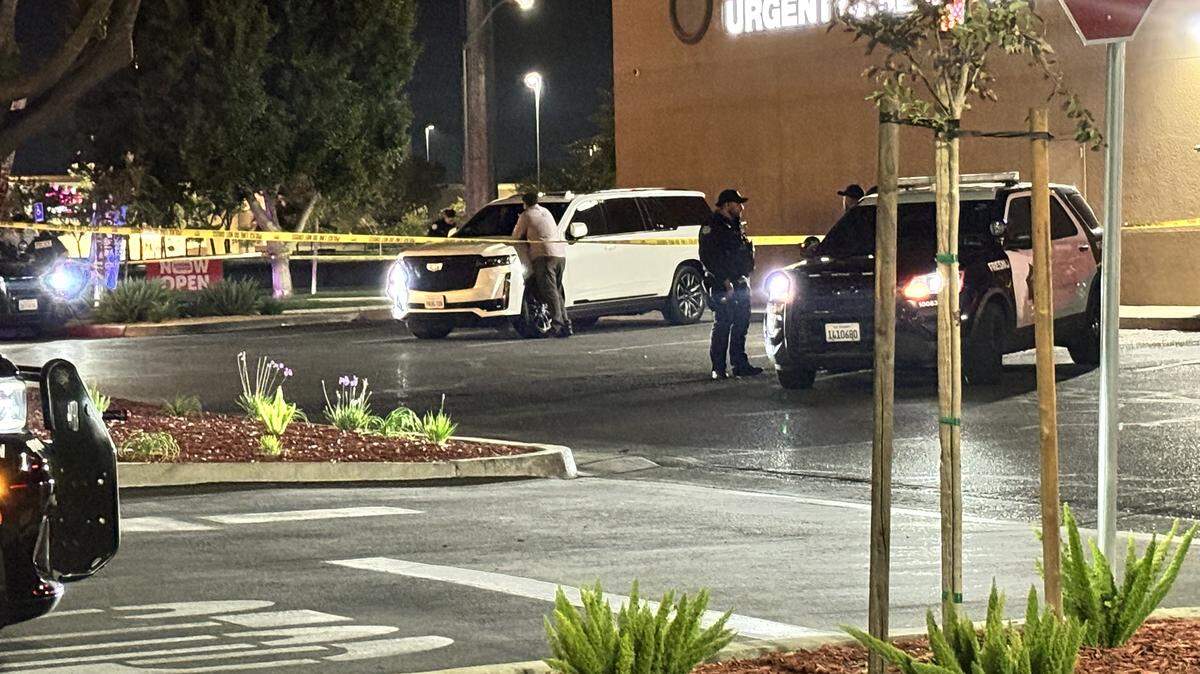 A passenger was killed and the driver was wounded in a shooting in Fresno, California on Saturday, Oct. 18, 2025.