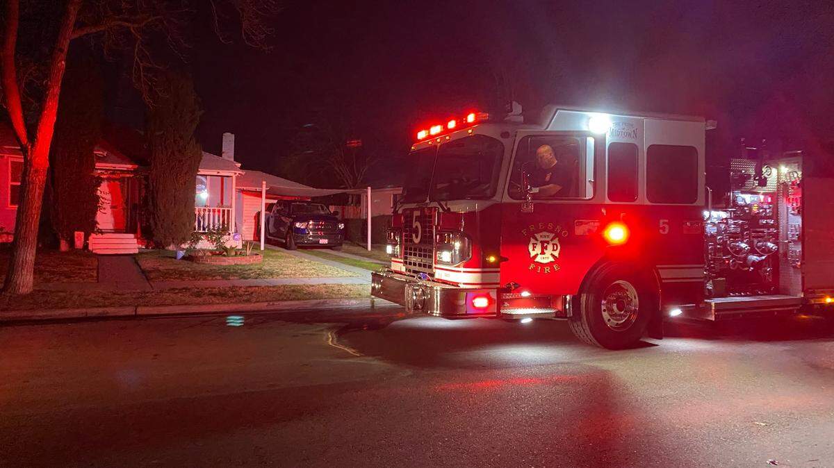The Fresno Fire Department responded to a home after a man was badly burned on Thursday, Jan. 25, 2024.