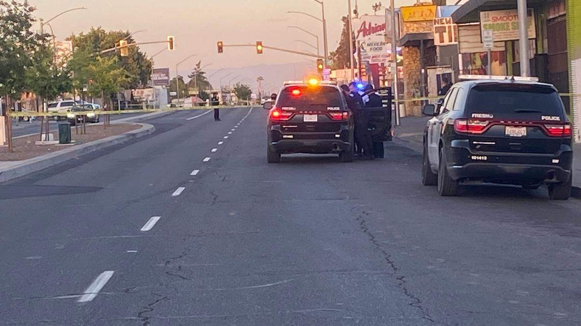 Officers responded to a shooting victim at Belmont Avenue and Thesta Street on Sunday, May 11, 2025.