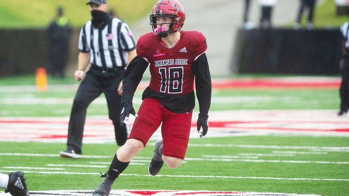 Former Fresno State and Arkansas State linebacker Justin Rice is transferring to Utah State. Rice led the nation this season with 18.5 tackles for loss