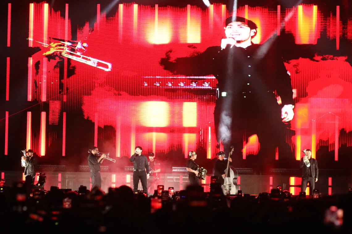 Fresno received Mexican singer Tito Double P with a sold-out concert at the Save Mart Center Friday night (April 18, 2025). His ¡Ay Mamá! Tour is Tito’s first tour in the United States. &nbsp;&nbsp;