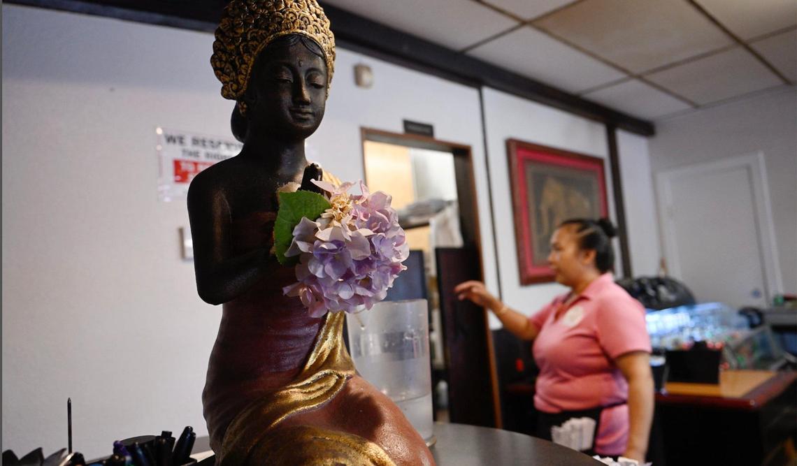 The family members running B&K Asian Kitchen on First Street are stepping down, hoping to sell the Lao-Thai restaurant.. Photographed Wednesday, July 9, 2025 in Fresno.