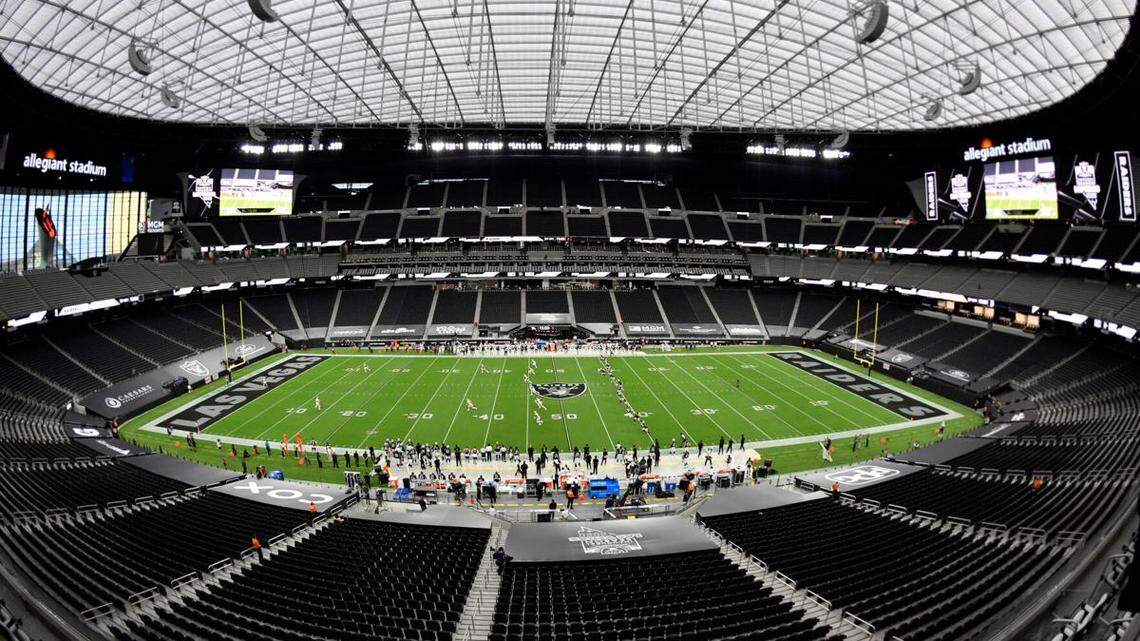The Las Vegas Raiders will open the 2021 NFL season against the Baltimore Ravens at Allegiant Stadium on Sept. 13, 2021.