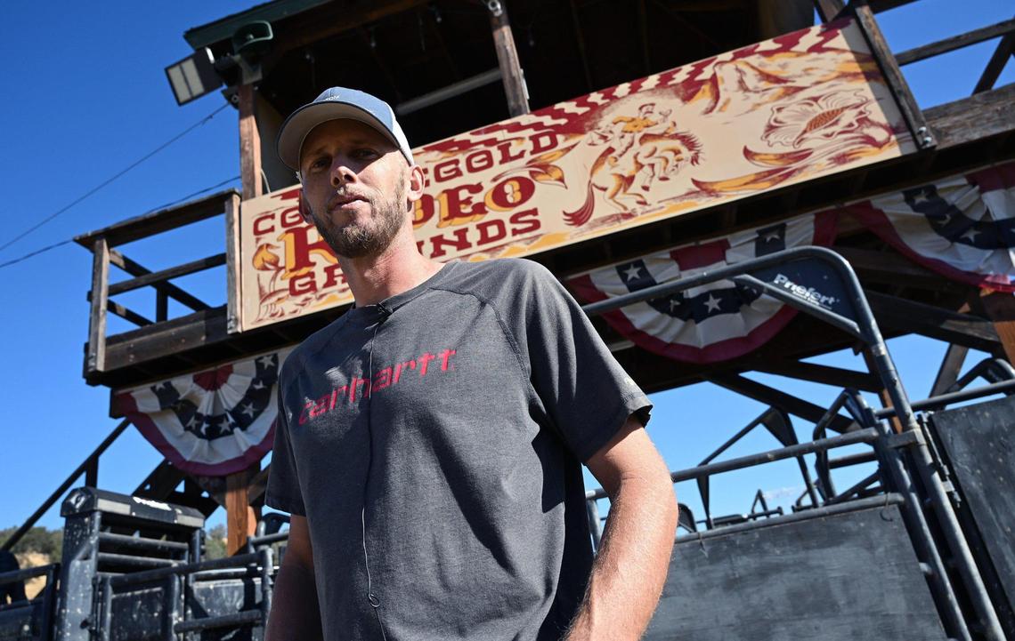 Ryan Steward purchased the Coarsegold Rodeo grounds with his wife Melissa Steward and have plans for its future. Photographed Friday, Nov. 8, 2024 near Coarsegold.