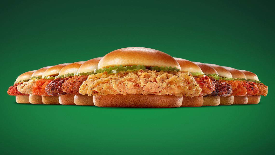 Wingstop is testing 11 flavors of chicken sandwich at its restaurants in Fresno, Calif.