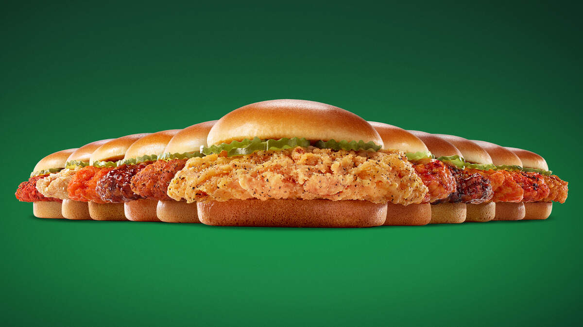 Wingstop is testing 11 flavors of chicken sandwich at its restaurants in Fresno, Calif.