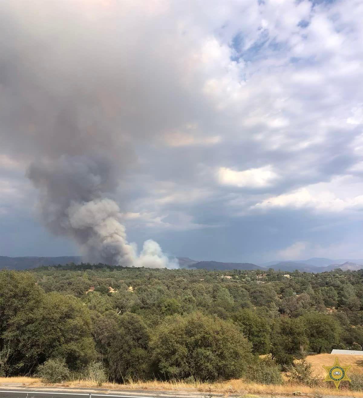 A photo of the Fork Fire, shared by the Madera County Sheriff’s Office around 4:45 p.m. Sept. 7, 2022.