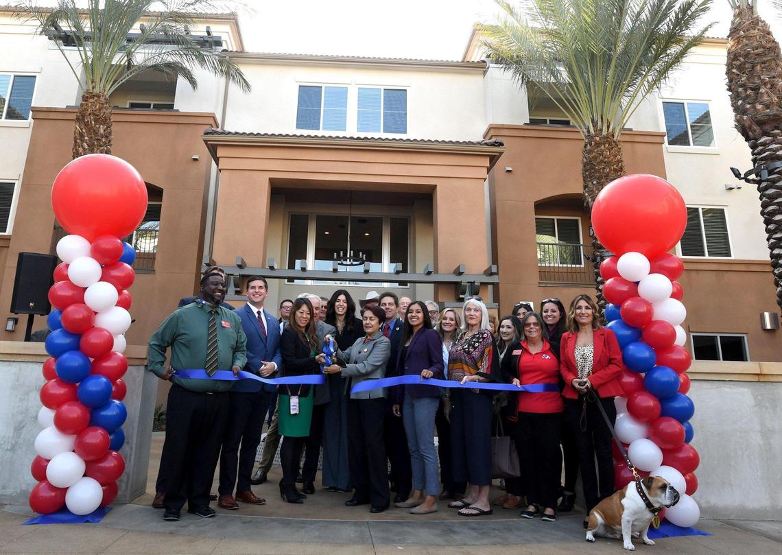 A ribbon-cutting was held for Maravillosa, a 142-unit active adult senior housing complex at Campus Pointe, Wednesday morning, Dec. 1, 2021.
