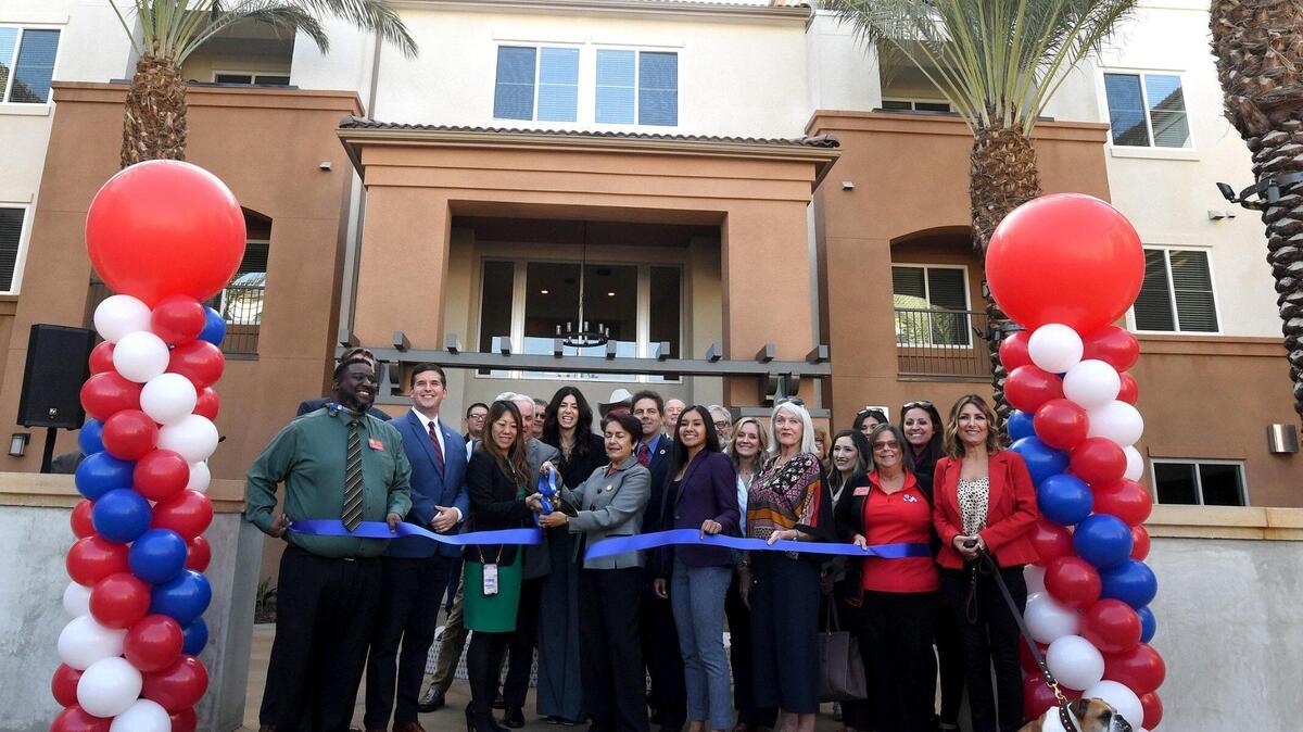 A ribbon-cutting was held for Maravillosa, a 142-unit active adult senior housing complex at Campus Pointe, Wednesday morning, Dec. 1, 2021.
