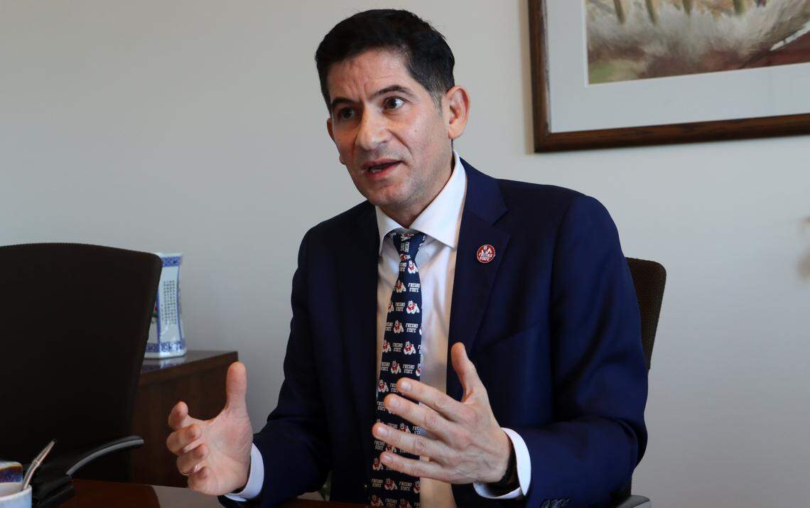 Fresno State President Saúl Jiménez-Sandoval said the university lost $5 million in federal grants as an Hispanic-Serving Institution when the Trump administration clawed back those funds.