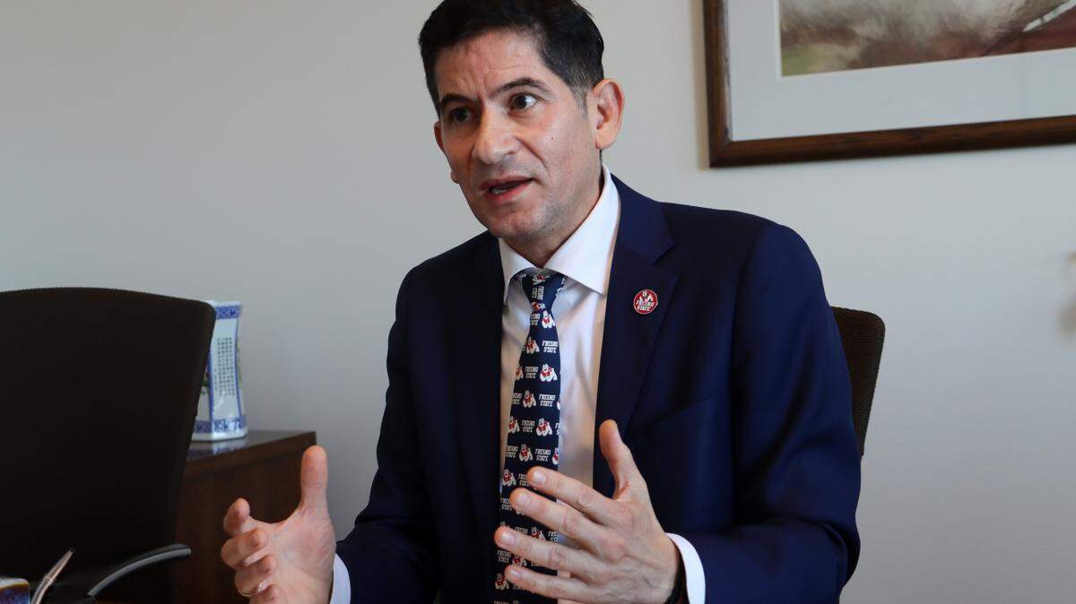 Fresno State President Saúl Jiménez-Sandoval said the university lost $5 million in federal grants as an Hispanic-Serving Institution when the Trump administration clawed back those funds.