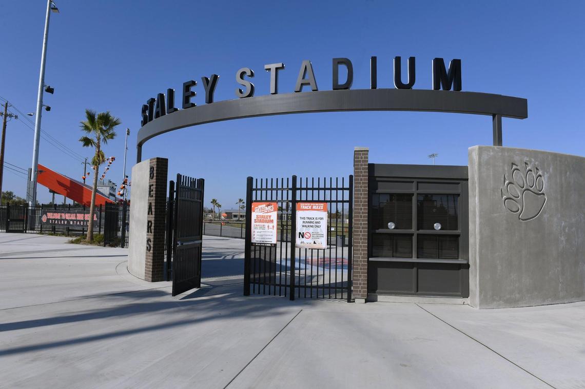 Selma High School’s new football stadium and track, shown Friday, March 26, 2021 in Selma.