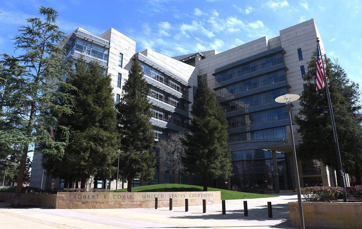 The Robert E. Coyle United States Federal Courthouse in downtown Fresno.