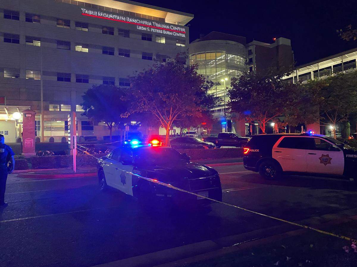 A pedestrian was struck by a vehicle near Community Regional Medical Center on Saturday, Oct. 21, 2023.