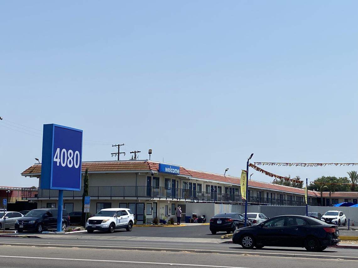 Previously a Motel 6, this Blackstone property has been taken over by an outside owner and turned into a homeless shelter.