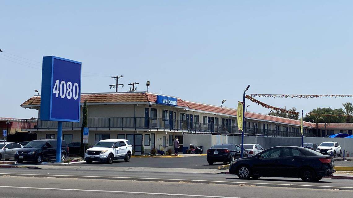 Previously a Motel 6, this Blackstone property has been taken over by an outside owner and turned into a homeless shelter.