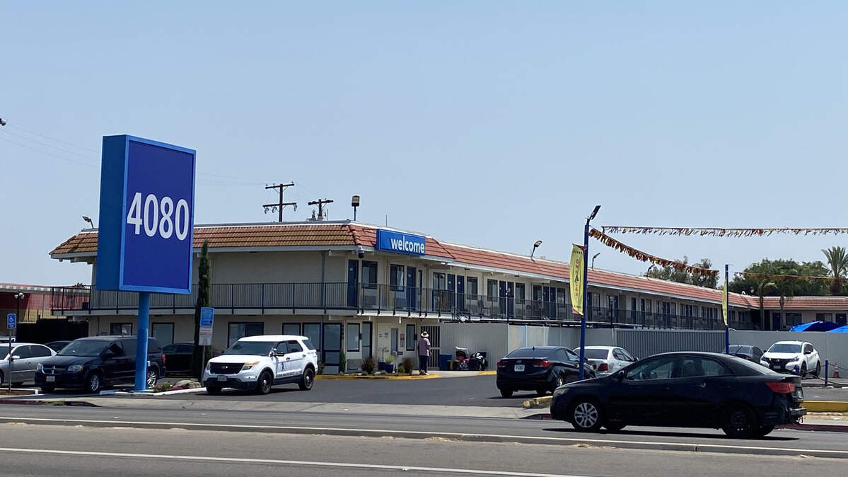 Previously a Motel 6, this Blackstone property has been taken over by an outside owner and turned into a homeless shelter.