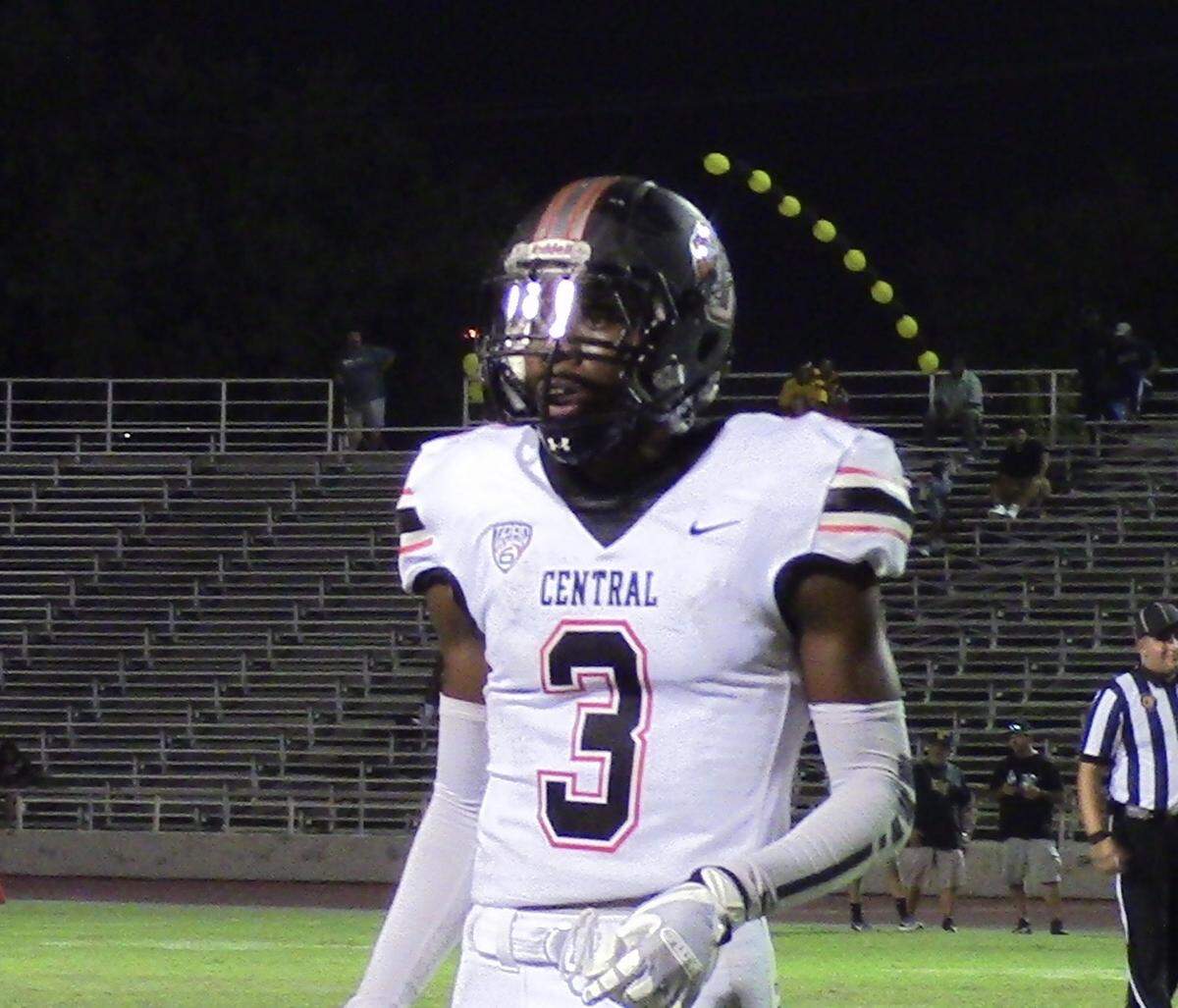Central High wide receiver Jeremiah Hunter had two touchdown receptions to help top-ranked Grizzlies to a 35-7 victory over Edison in the season-opener. The teams met again in the Central Section Division I quarterfinals.