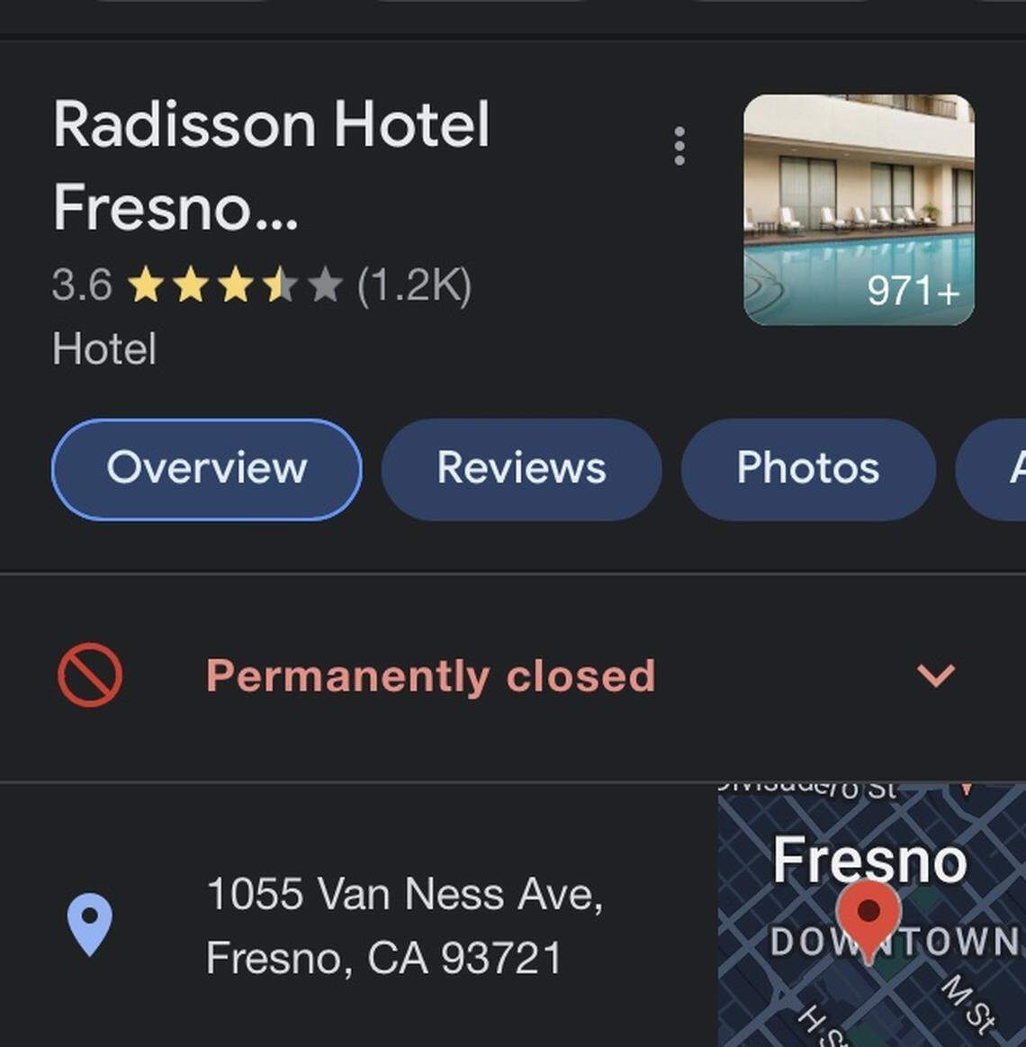 The Radisson Hotel in downtown Fresno was shut down by the City of Fresno as of Wednesday due to fire code violations. A booking agent with the Radisson Hotel corporation said the downtown hotel has not been affiliated with the Radisson since Dec. 6.