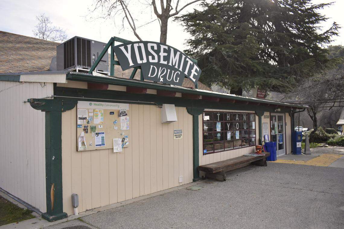 The Yosemite Drug store on Highway 41 in Coarsegold serves a community with a high number of senior residents. It will close Wednesday, Feb. 21, 2025.