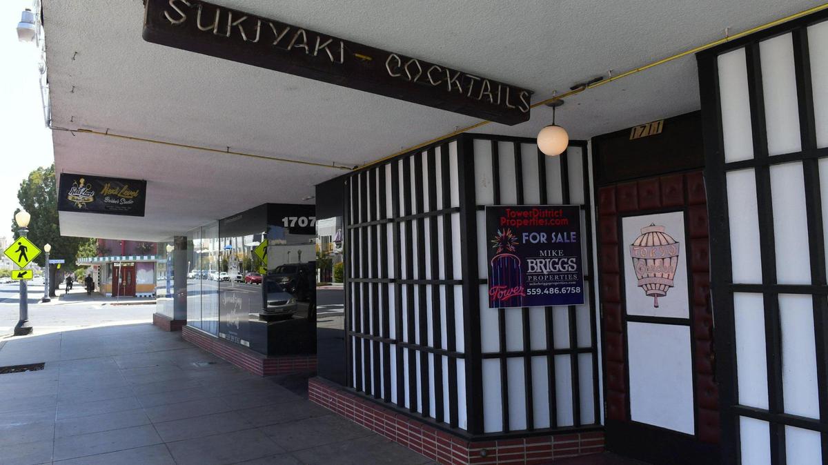 The building that houses Tokyo Garden in downtown Fresno is for sale in this file photo from September.