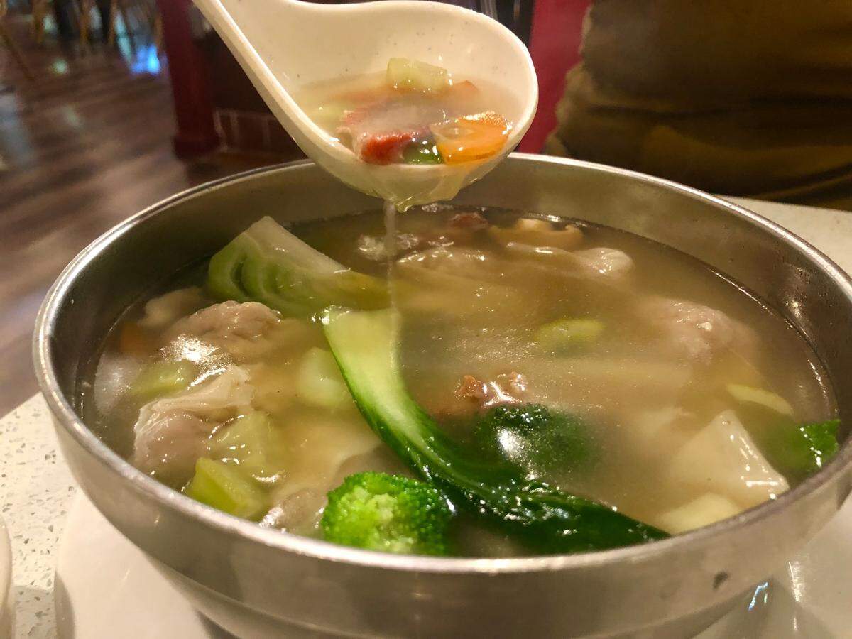 Imperial Garden #2 serves authentic Chinese food, as well as dishes that have been Americanized to appeal to a variety of people. Among the dishes offered is the classic wonton soup, which comes with vegetables and wontons in a tasty broth.