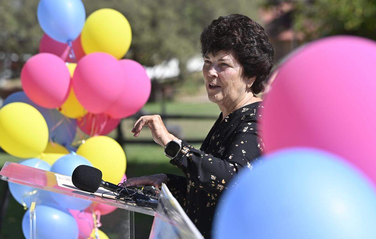 Kathy Siggers, owner and COO of Wild Water Adventure Park, unveiled the plan to expand by creating a new water feature called Endless River with a ground breaking ceremony Tuesday, Sept. 30, 2025 in Clovis, CA.