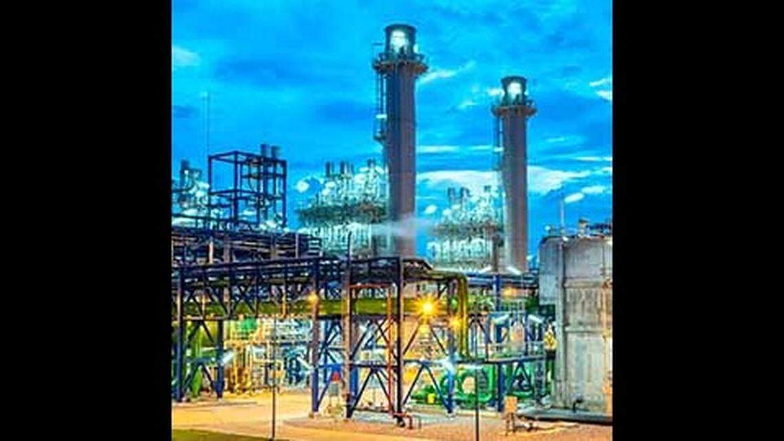 A hydrogen production plant.