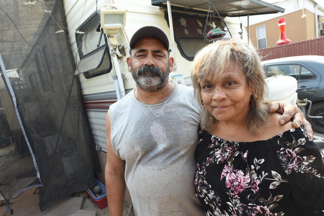 Gail and Phillip Rocha live in an area of Fresno County that shares a zip code with some city addresses. She applied to the county ERAP (with the help of California Rural Legal Assistance because she doesn’t have a computer) and was blocked from applying because a glitch in the system considered her address to be within city limits. However, the city denies applicants rental assistance if they are in county islands.&nbsp;